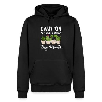 La prudence peut spontanément acheter des plantes mignonnes drôle pl - Sweat à capuche Premium bio Homme - noir - Devant - Nico (187cm)