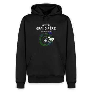 Bientôt Grand Père Pour Futur Papy Naissance Bébé - Men’s Premium Organic Hoodie - black - Front - Nico (187cm)
