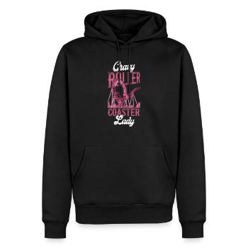 Roller Coaster Girl Vintage Crazy - Männer Premium Bio Hoodie - Schwarz - Vorne - Nico (187cm)