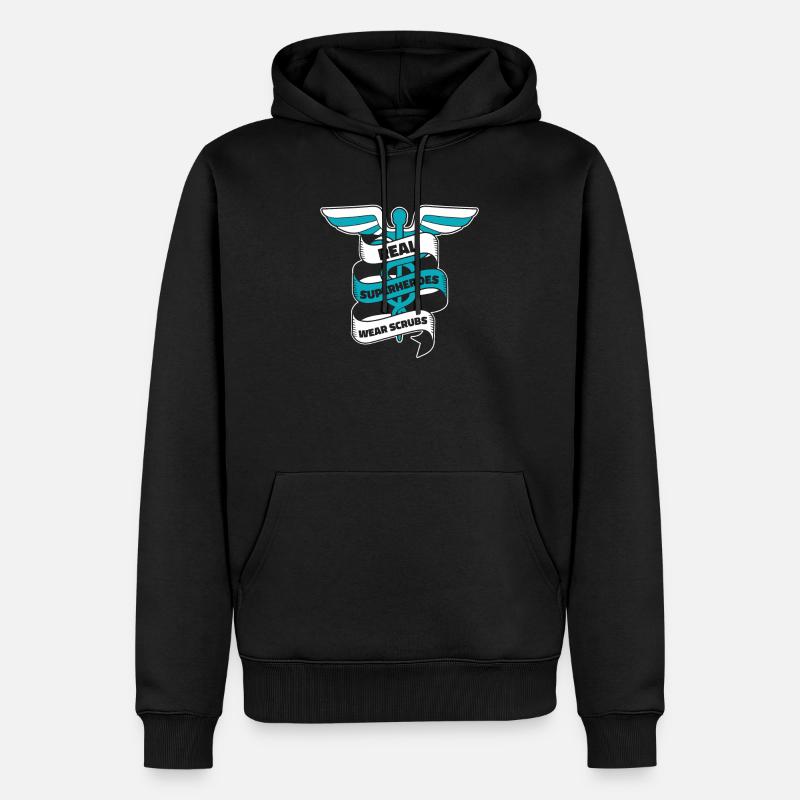 Infirmier - Sweat à capuche Premium bio Homme - noir