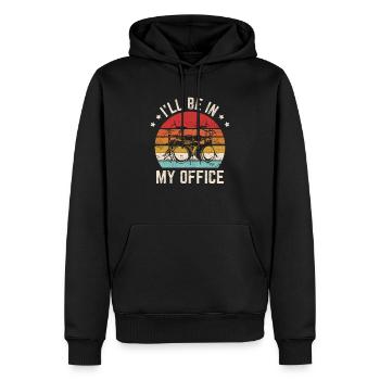 I'll Be In My Office Funny Camping RV Camping Hiki - Männer Premium Bio Hoodie - Schwarz - Vorne - Nico (187cm)