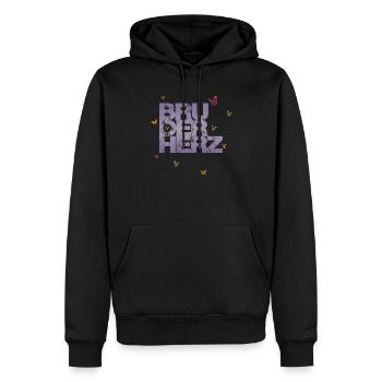 Bruderherz Bester Bruder der Welt Geschenkidee - Männer Premium Bio Hoodie - Schwarz - Vorne - Nico (187cm)