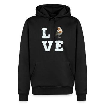 Love Birds Cute Bird Lover Funny Bird Watching Bir - Männer Premium Bio Hoodie - Schwarz - Vorne - Nico (187cm)