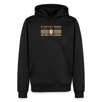 à la recherche d’un service doux Funny Pickleball Sports - Sweat à capuche Premium bio Homme - noir - Devant - Nico (187cm)