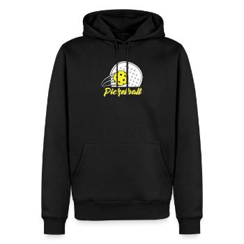 Pickleball Spieler Paddleball Lover Humor Paddel - Männer Premium Bio Hoodie - Schwarz - Vorne - Nico (187cm)