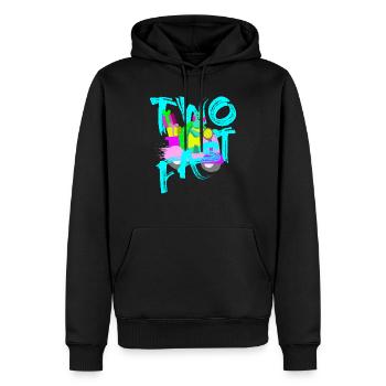 Two Fast Roller Schildkröte 2 Jahre 2. Geburtstag - Männer Premium Bio Hoodie - Schwarz - Vorne - Nico (187cm)