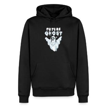 Future Ghost Halloween Party Creepy - Men’s Premium Organic Hoodie - black - Front - Nico (187cm)