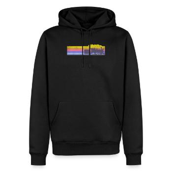 Steam Train Driver Trainspotting - Männer Premium Bio Hoodie - Schwarz - Vorne - Nico (187cm)