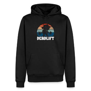 Zombie Deadlift Funny Gym Halloween - Men’s Premium Organic Hoodie - black - Front - Nico (187cm)