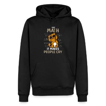 Mathematik Geometrie - Algebra Gymnasium Mathe - Männer Premium Bio Hoodie - Schwarz - Vorne - Nico (187cm)