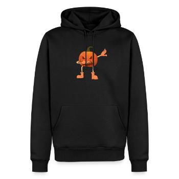 Halloween Dabbing Gruseliger Kürbis Jack O Lantern - Männer Premium Bio Hoodie - Schwarz - Vorne - Nico (187cm)