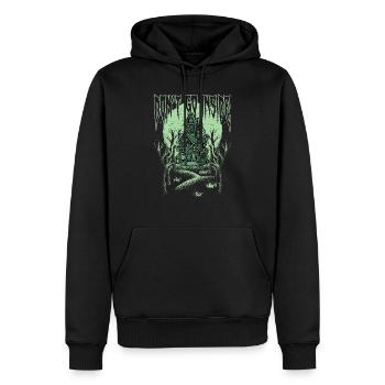 Don't Go Inside Halloween Costume Funny Scary Haun - Men’s Premium Organic Hoodie - black - Front - Nico (187cm)