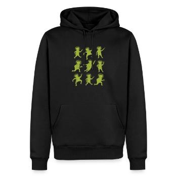 Dancing Aliens Dance Challenge Funny - Men’s Premium Organic Hoodie - black - Front - Nico (187cm)