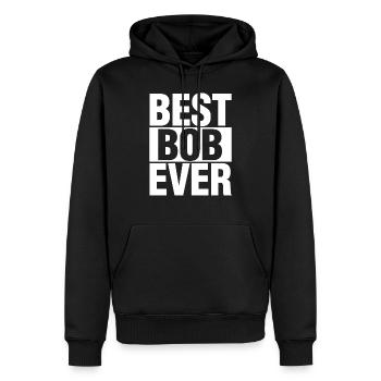 Best Bob Ever Funny Personalized First Name Bob - Men’s Premium Organic Hoodie - black - Front - Nico (187cm)