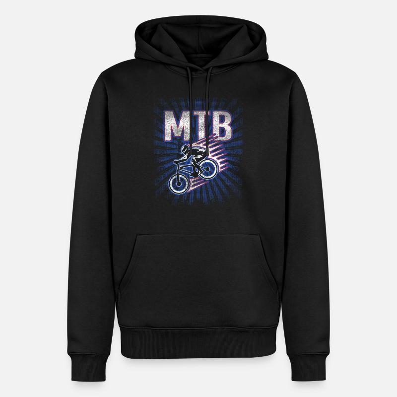 VTT VTT - Sweat à capuche Premium bio Homme - noir