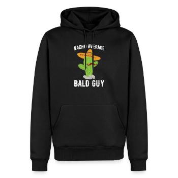Nacho durchschnittlicher glatzköpfiger Kerl Lustiger urkomischer glatzköpfiger Mann - Männer Premium Bio Hoodie - Schwarz - Vorne - Nico (187cm)