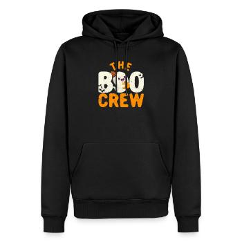 L’équipage boo correspondant à la sorcière du couple d’Halloween - Sweat à capuche Premium bio Homme - noir - Devant - Nico (187cm)