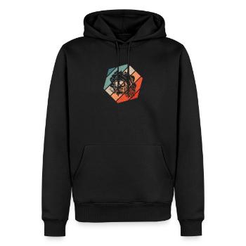 Rauchendes Skelett Lustig Halloween Raucher - Männer Premium Bio Hoodie - Schwarz - Vorne - Nico (187cm)
