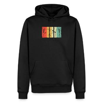 Skeleton Ballerinas Ballet Danse Mignon - Sweat à capuche Premium bio Homme - noir - Devant - Nico (187cm)