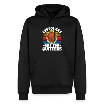 Les restes sont disponibles pour le dîner de Thanksgiving Drückeberger - Sweat à capuche Premium bio Homme - noir - Devant - Nico (187cm)
