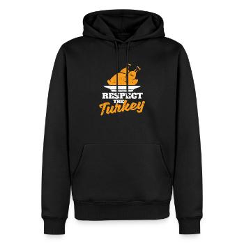 Respekt für die Türkei Lustige gekochte Truthähne - Männer Premium Bio Hoodie - Schwarz - Vorne - Nico (187cm)