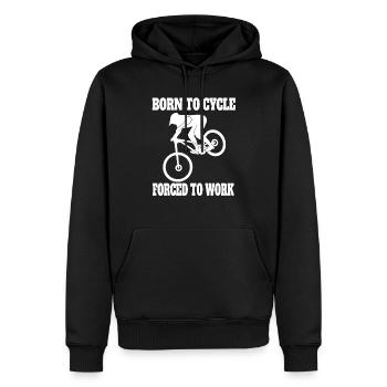 Bicycle Mountain Bike Cycling Cycling Tour Cycling - Men’s Premium Organic Hoodie - black - Front - Nico (187cm)