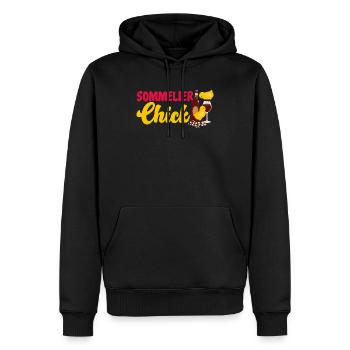 Sommelier Wine Drinking Tasting - Männer Premium Bio Hoodie - Schwarz - Vorne - Nico (187cm)