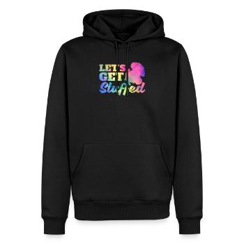 Lustige Thanksgiving Dinner Türkei Urlaub Let's - Männer Premium Bio Hoodie - Schwarz - Vorne - Nico (187cm)
