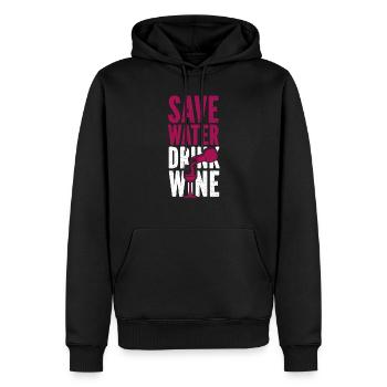 Sommelier Wine Drinking Tasting - Männer Premium Bio Hoodie - Schwarz - Vorne - Nico (187cm)