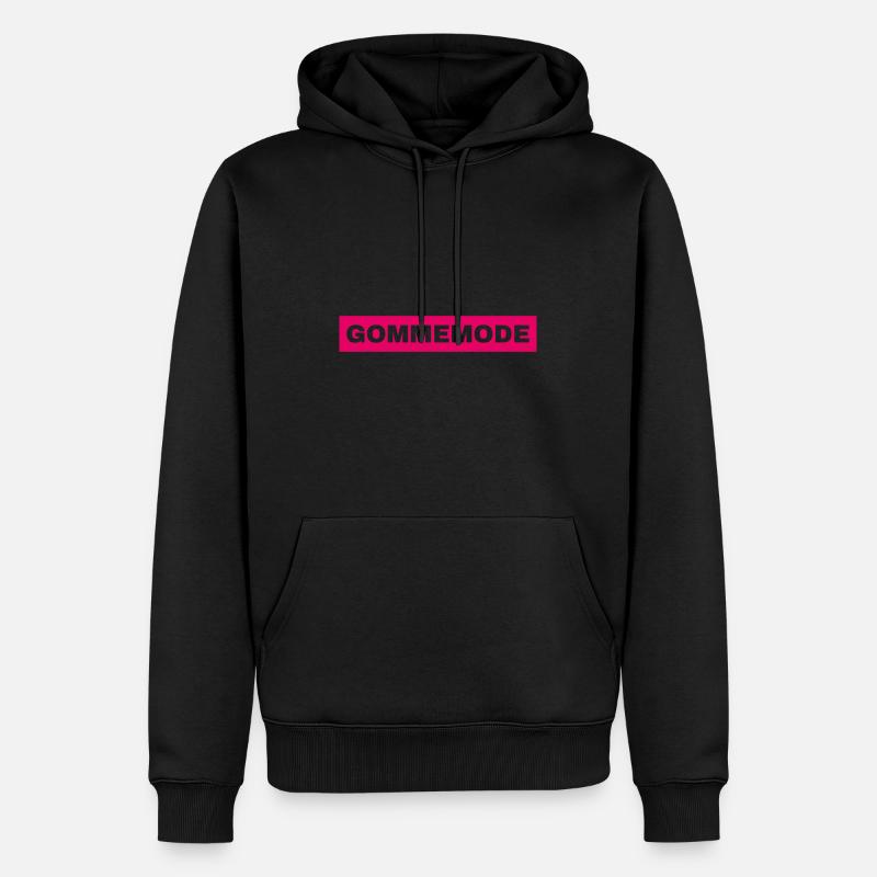 Gommemode bubblegum - Männer Premium Bio Hoodie - Schwarz
