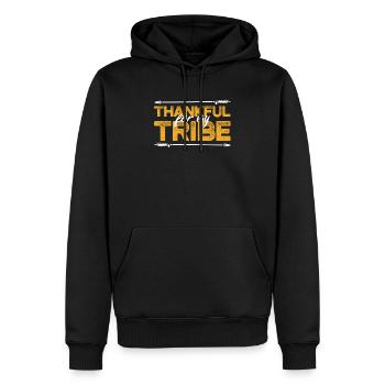 Fun Automne Thanksgiving Day Halloween Reconnaissant - Sweat à capuche Premium bio Homme - noir - Devant - Nico (187cm)