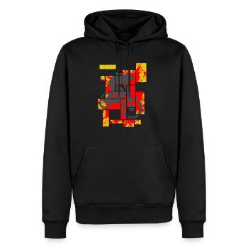 Vélo de montagne Splash 02 - Sweat à capuche Premium bio Homme - noir - Devant - Nico (187cm)