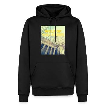 WOLF OF WALLSTREET - Männer Premium Bio Hoodie - Schwarz - Vorne - Nico (187cm)
