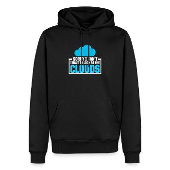 Cloud-Administrator Cloud-Devops - Männer Premium Bio Hoodie - Schwarz - Vorne - Nico (187cm)