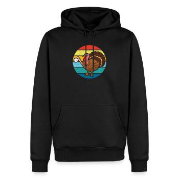 Truthahntag Baseball Erntedank Sport Herbst Herbst - Männer Premium Bio Hoodie - Schwarz - Vorne - Nico (187cm)