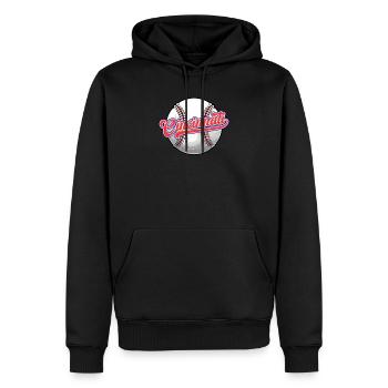 Vintage Cincinnati City Baseball Distressed Lustig - Männer Premium Bio Hoodie - Schwarz - Vorne - Nico (187cm)