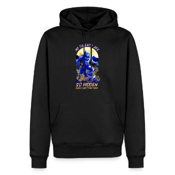 My Talents Are Hidden Halloween Wolf Lycanthrope W - Men’s Premium Organic Hoodie - black - Front - Nico (187cm)