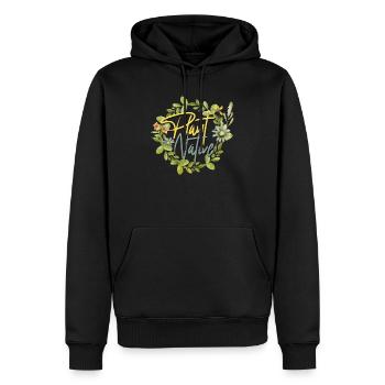 Jardiniers Jardiniers Jardinage Creuser une plante - Sweat à capuche Premium bio Homme - noir - Devant - Nico (187cm)