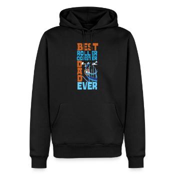 Scooter Coaster Dad Father Best - Men’s Premium Organic Hoodie - black - Front - Nico (187cm)