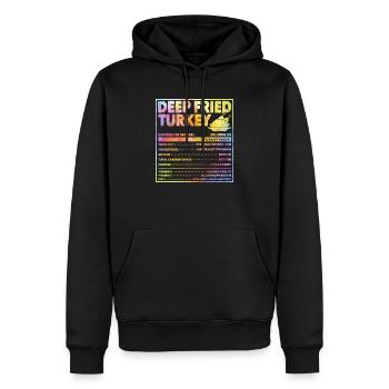 Frittierter Truthahn Lustiges Thanksgiving-Dinner - Männer Premium Bio Hoodie - Schwarz - Vorne - Nico (187cm)