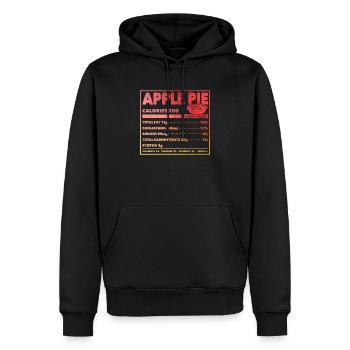 Informations nutritionnelles sur la tarte aux pommes Drôle de Thanksgiving - Sweat à capuche Premium bio Homme - noir - Devant - Nico (187cm)