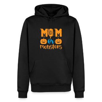 Mama oder Monster - Halloween-Humor - Männer Premium Bio Hoodie - Schwarz - Vorne - Nico (187cm)