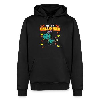 My First Halloween Scary Hallow's Eve Birthday - Männer Premium Bio Hoodie - Schwarz - Vorne - Nico (187cm)