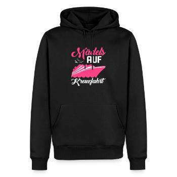 Mädels auf Kreuzfahrt Urlaub Schiff - Männer Premium Bio Hoodie - Schwarz - Vorne - Nico (187cm)