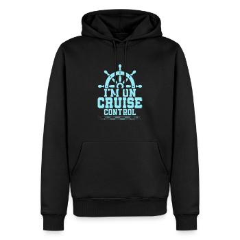 Je suis sur cruise control Cruiser Vacation Crusing - Sweat à capuche Premium bio Homme - noir - Devant - Nico (187cm)