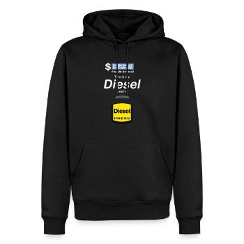 Ceci est ma chemise Diesel - Halloween Funny Diesel - Sweat à capuche Premium bio Homme - noir - Devant - Nico (187cm)