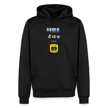 Pompe à essence Costume supplémentaire - Drôle d’Halloween à gaz - Sweat à capuche Premium bio Homme - noir - Devant - Nico (187cm)