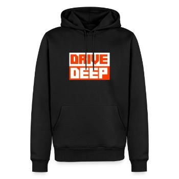 Voiture tuning abaissée - Sweat à capuche Premium bio Homme - noir - Devant - Nico (187cm)