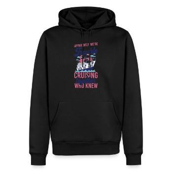 Cruise Ship Vacation Friends - Men’s Premium Organic Hoodie - black - Front - Nico (187cm)