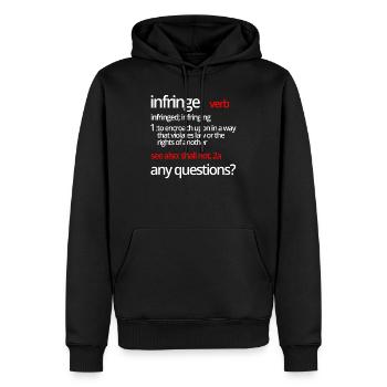 Infringe Definition 2nd Amendment Constitution - Men’s Premium Organic Hoodie - black - Front - Nico (187cm)